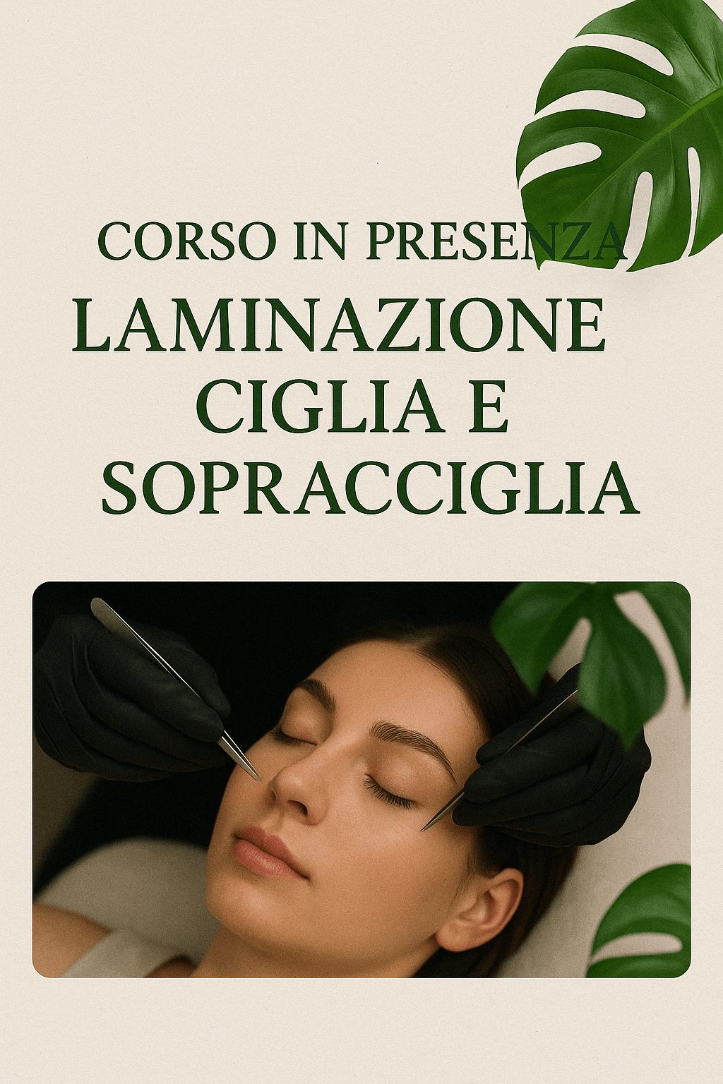 🌿 Corso in Presenza Laminazione Ciglia e Sopracciglia