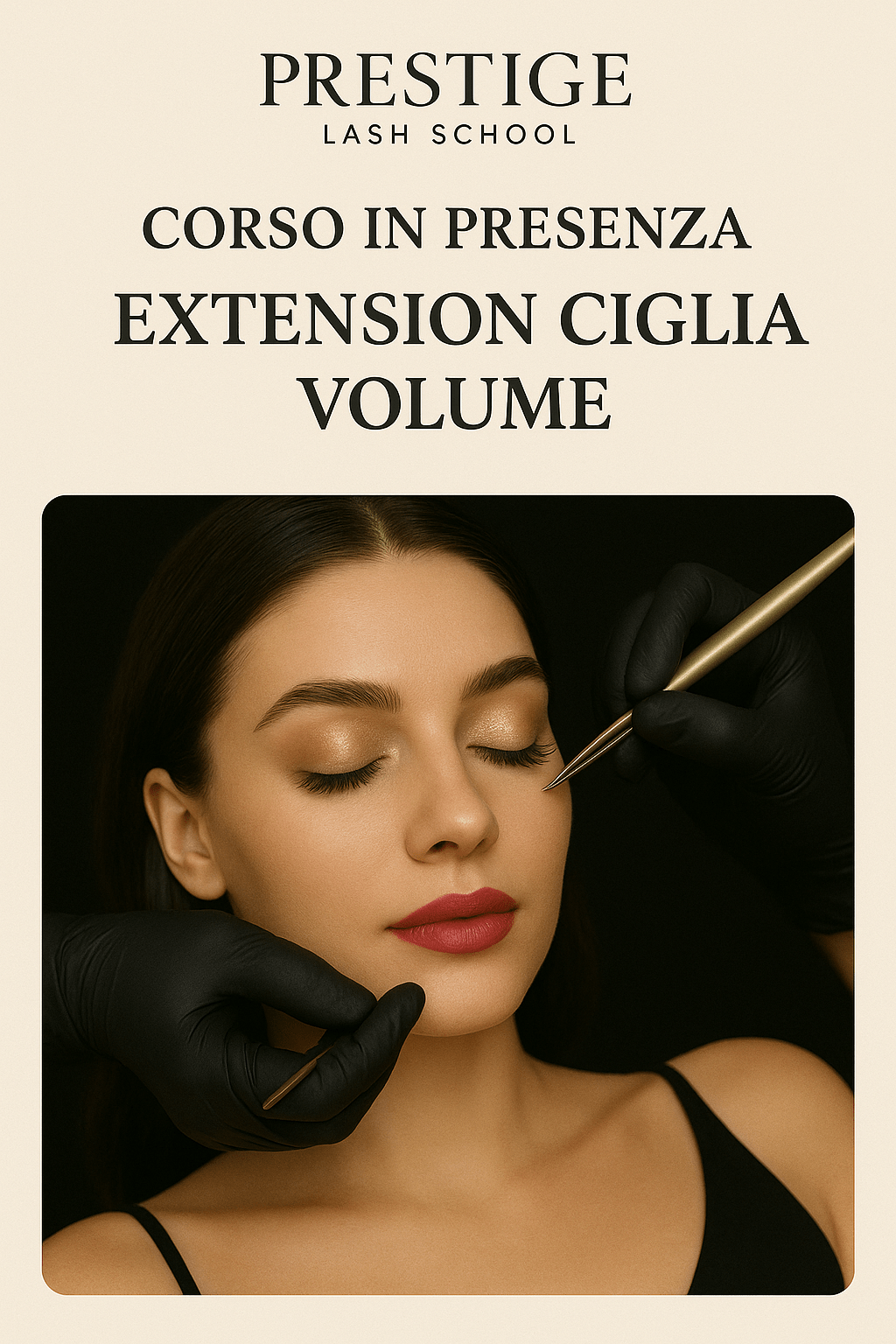 Corso extension ciglia Volume – tecnica 2D-6D, ventagli perfetti e mapping avanzato