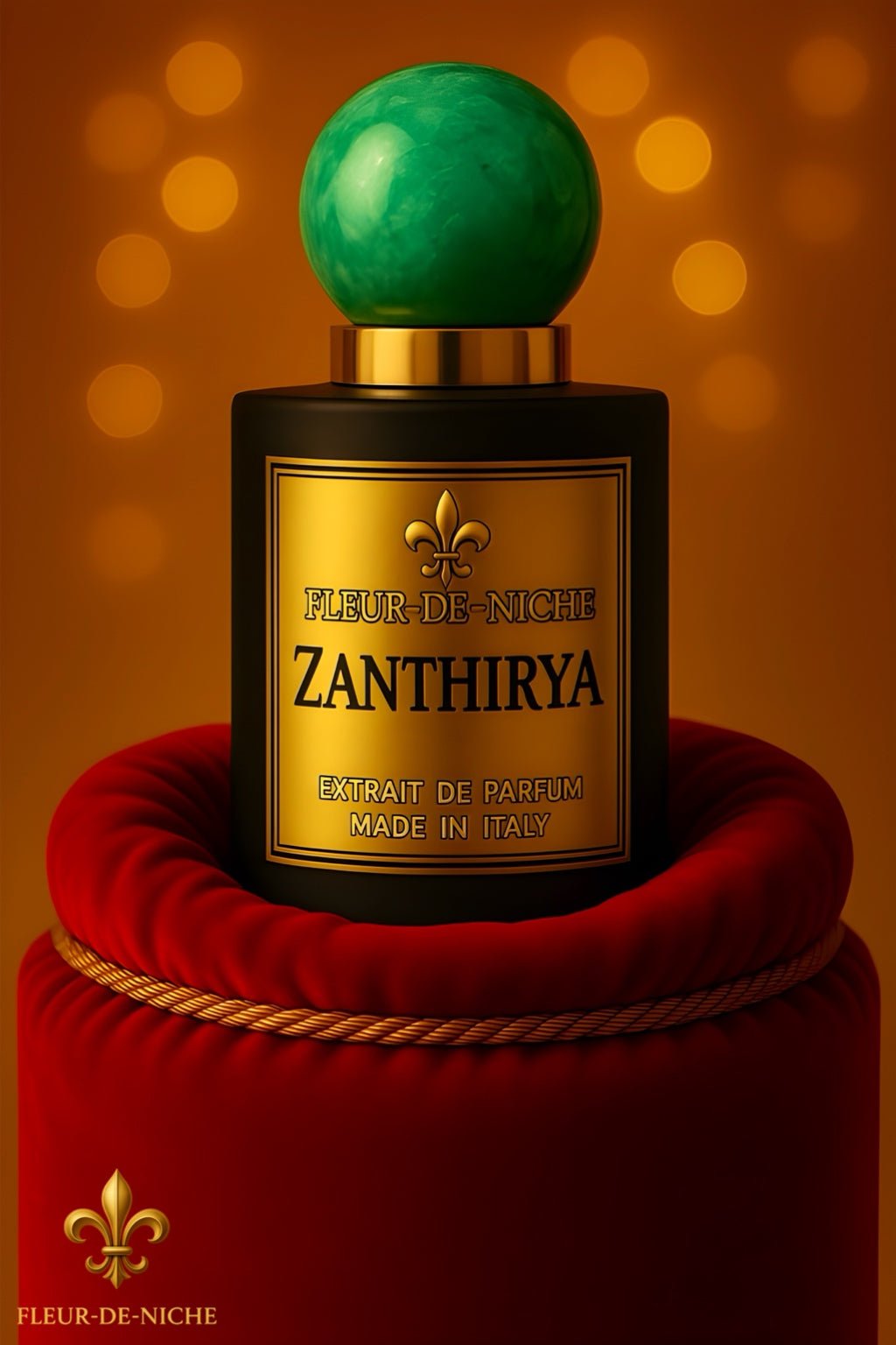 Bottiglia di profumo di nicchia Zanthirya – Extrait de Parfum artigianale, intenso e sofisticato