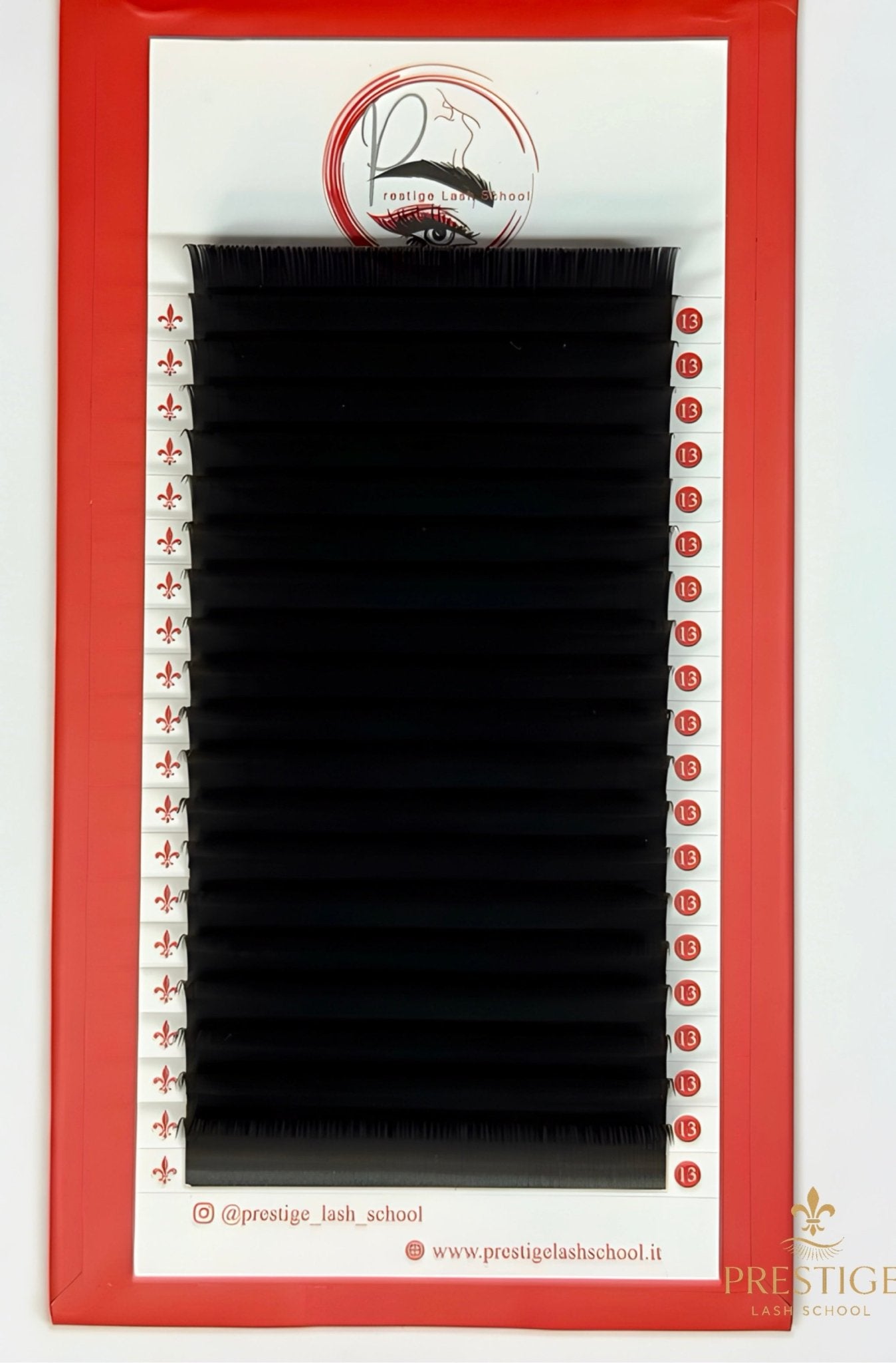 Dettaglio ravvicinato delle fibre PBT delle ciglia matte, flessibili e resistenti

